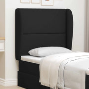Orecchia della Testata Nero 80 x 23 x 6 cm Tessuto 346558