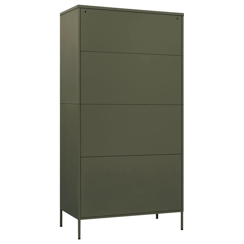 Armadio Verde Oliva 90x50x180 cm in Acciaio 336243