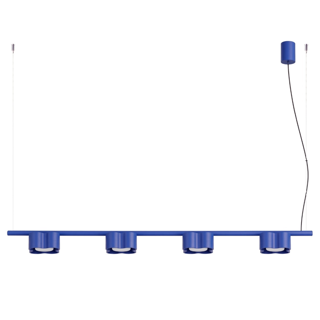 Lampadario OVIO 4 oltremare Gx53
