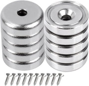 Magnetodi Neodymium con Foro - Extra Potente - 10 pezzi