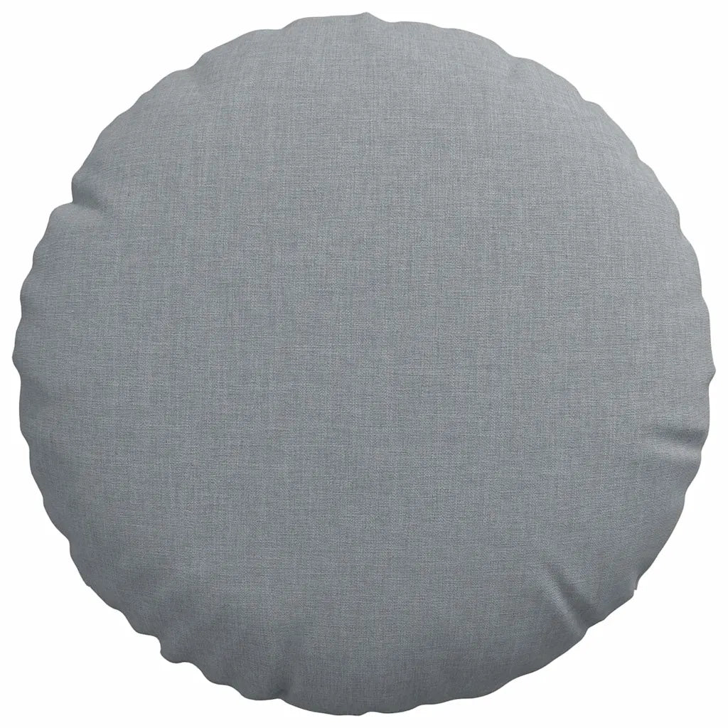 Cuscini per Seduta 2 pcs Grigio chiaro Ø30 x 13 cm Tessuto