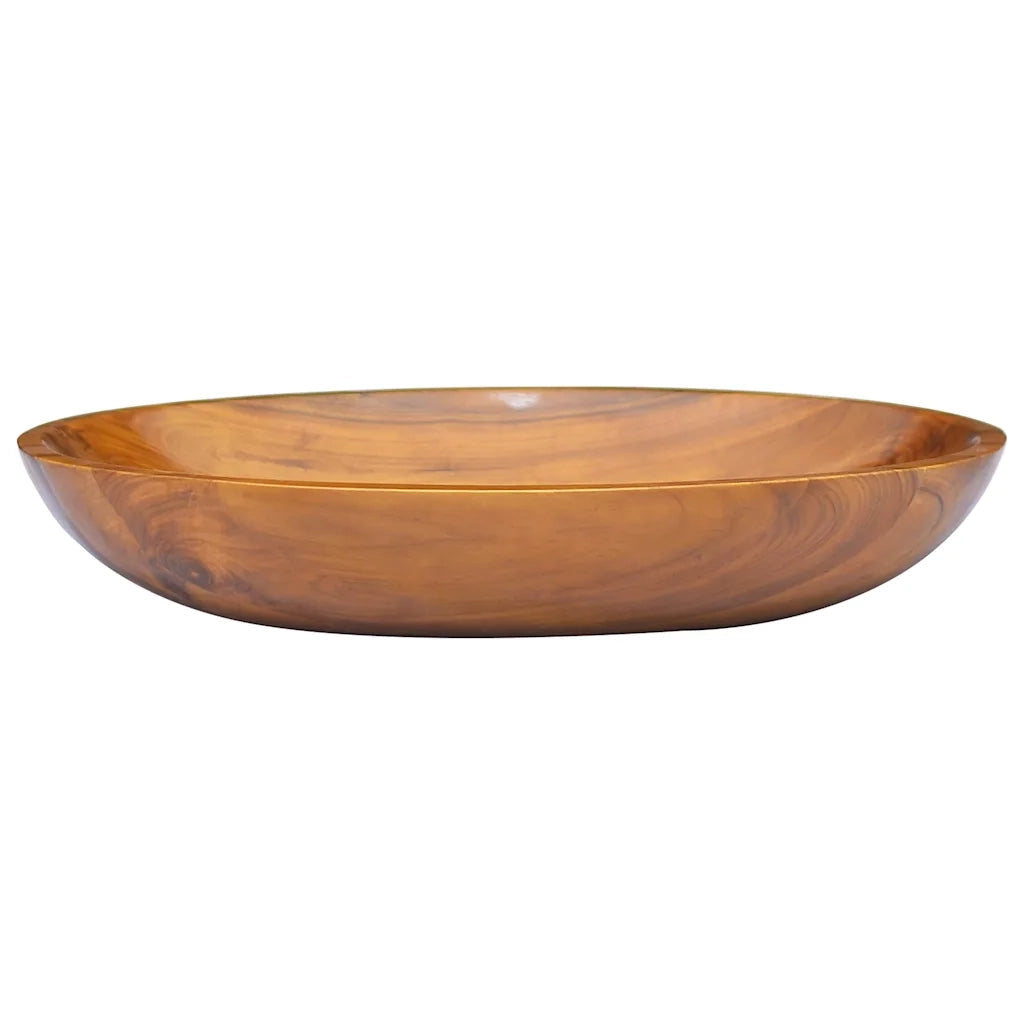 Lavabo in Legno Massello di Teak 60x40x10 cm cod mxl 45346