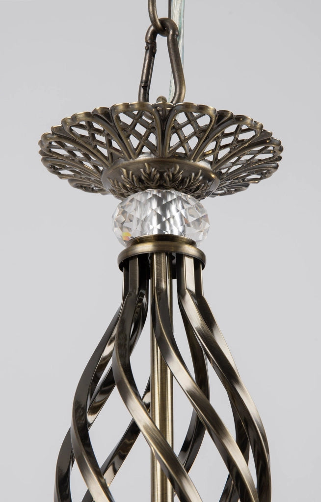 Lampadario Royal Classic in Metallo Grace Ottone