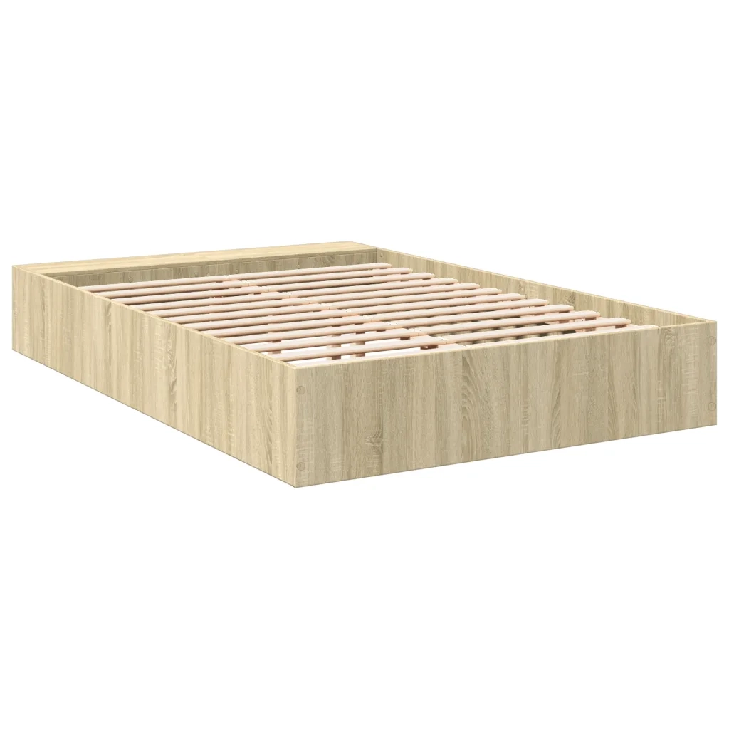 Giroletto-Struttura Letto Rovere Sonoma 120x190 cm in Legno Multistrato 614554