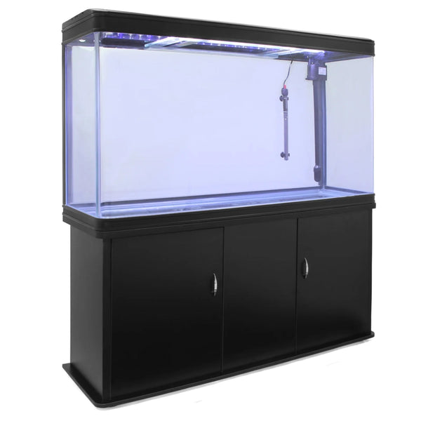 Acquario Grande per Ufficio, Casa e Reception 300 Litri Armadietto Nero