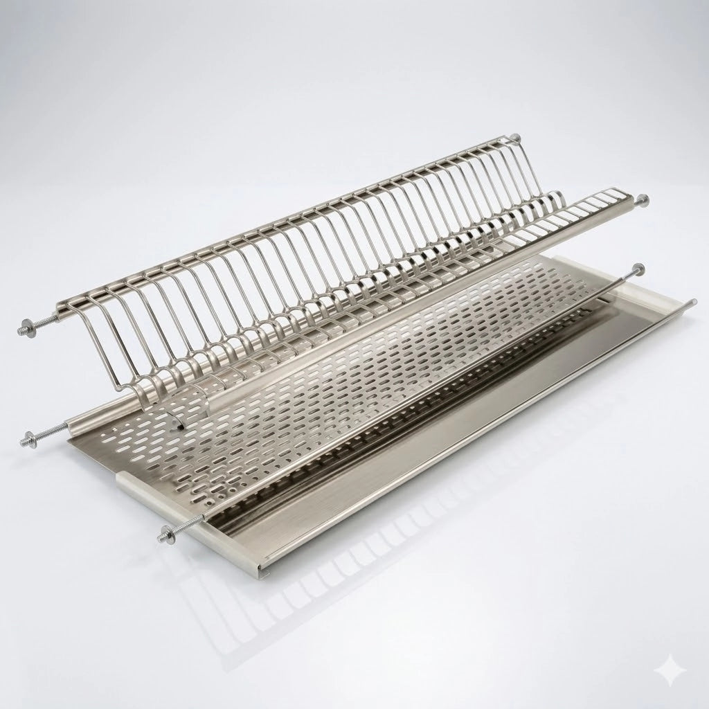Scolapiatti Incasso Acciaio Inox 86 cm