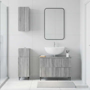 Set di armadietti da bagno in 3 pezzi ZWOLLE Sonoma grigio 3417762