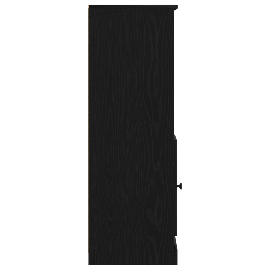 Highboard Rovere Nero 36x35.5x103.5 cm Legno ingegnerizzato