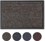 Matte da ingresso 60x80 cm per interni - tappeto da ingresso veloce asciugamento - tappeto da ingresso antiscivolo marrone - tappeto da ingresso semplice