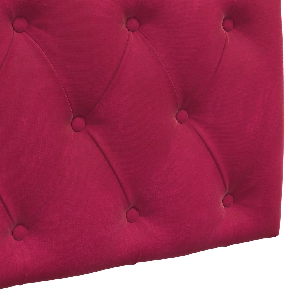 Testiera sospesa Con luce LED Rosso Vino Velluto 42032085