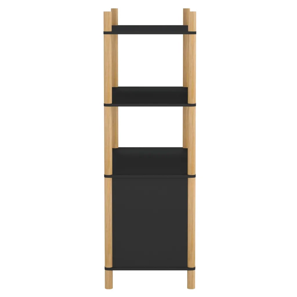 Credenza Nera 80x40x121 cm in Legno Multistrato 345700