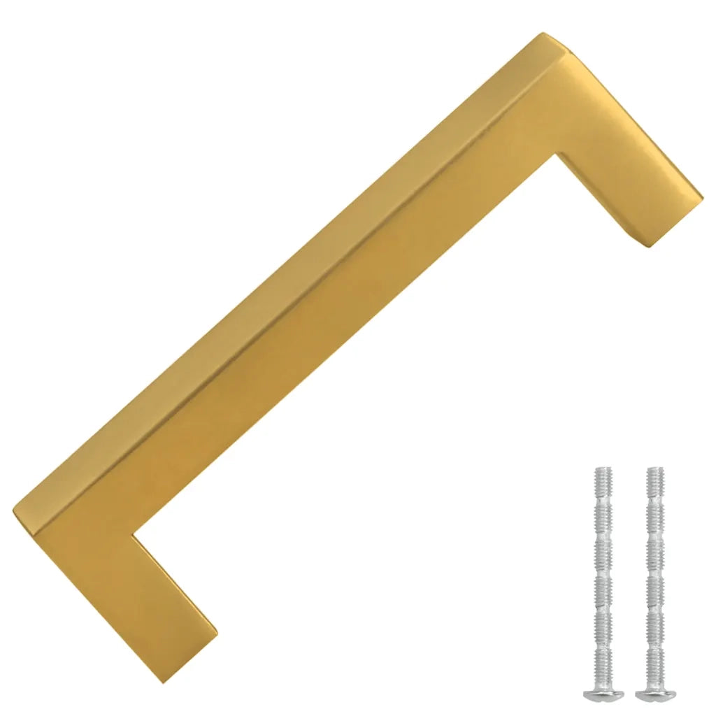 Maniglie per Mobili 10pz Oro 96mm in Acciaio Inox 155389