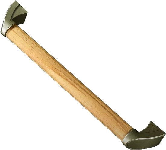 Gancio di presa in legno 34 cm - Maniglia di sicurezza - Spazzola doccia impermeabile - Adatto per cucina/bagno - Resistente agli urti e duraturo - Maniglia di sicurezza con supporto di protezione