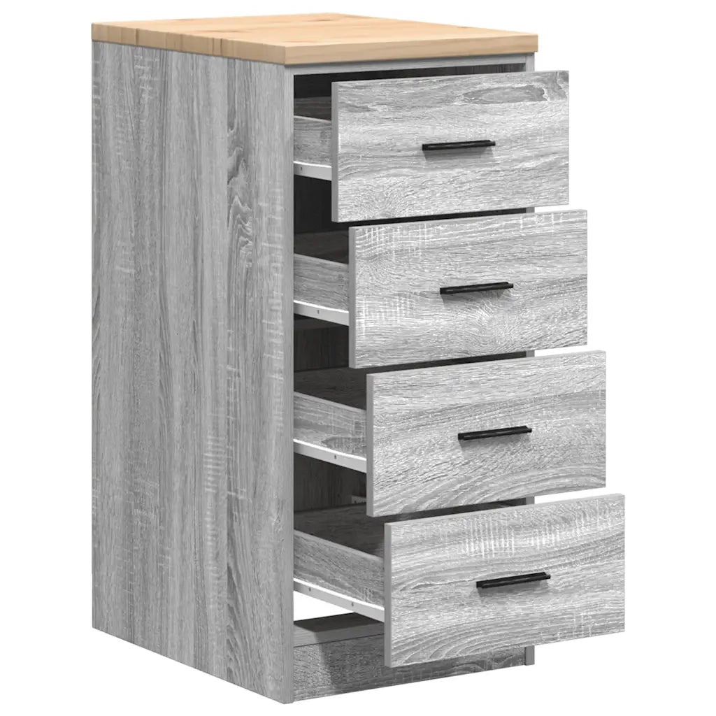 Armadietto per Garage Grigio Sonoma 40x51x85 cm