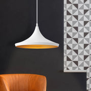 LÚZETE - LAMPADA A SOSPENSIONE ACCIAIO BIANCA Ø 36 CM ODELL
