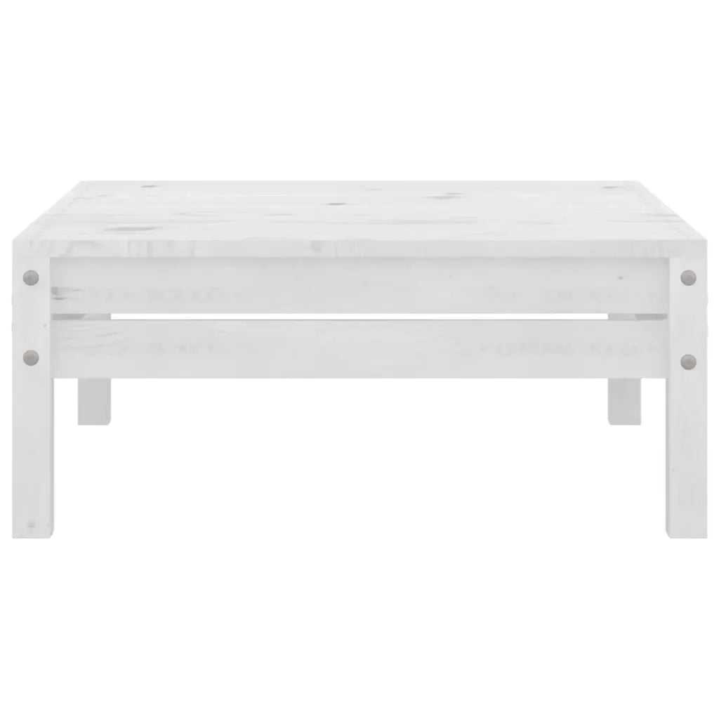 Set Divani da Giardino 5 pz Bianco in Legno Massello di Pino cod mxl 36997