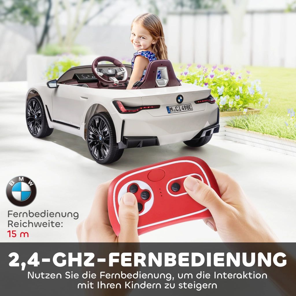 Auto Elettrica per Bambini con Telecomando ¨C Xylo ¨C Bianco, Batteria Ricaricabile 3-5 km/h