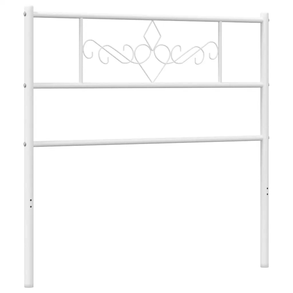 Testiera in Metallo Bianco 75 cm
