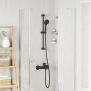 Set di Sistema Doccia Nero 71 cm Acciaio Inox 42038969