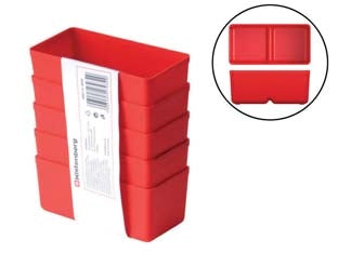VASCHETTA PORTAMINUTERIA UNITE SET PEZZI 5 KBS115- - mm.110x55x55h. - 1 confezione KISTENBERG