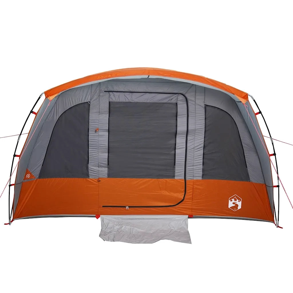 Tenda Familiare a Tunnel per 8 Persone Grigia Impermeabile 94751