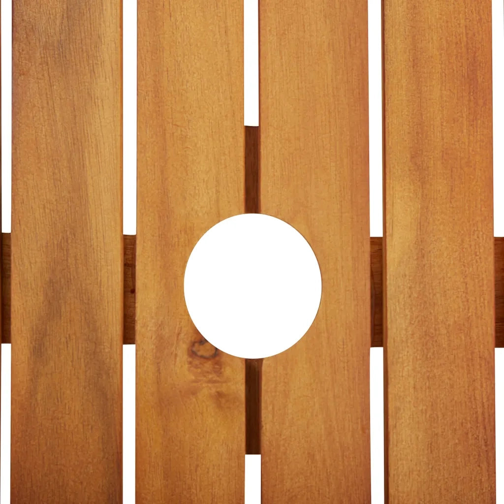 Set da Pranzo per Esterni 5pz con Cuscini Legno Massello Acacia 3120459