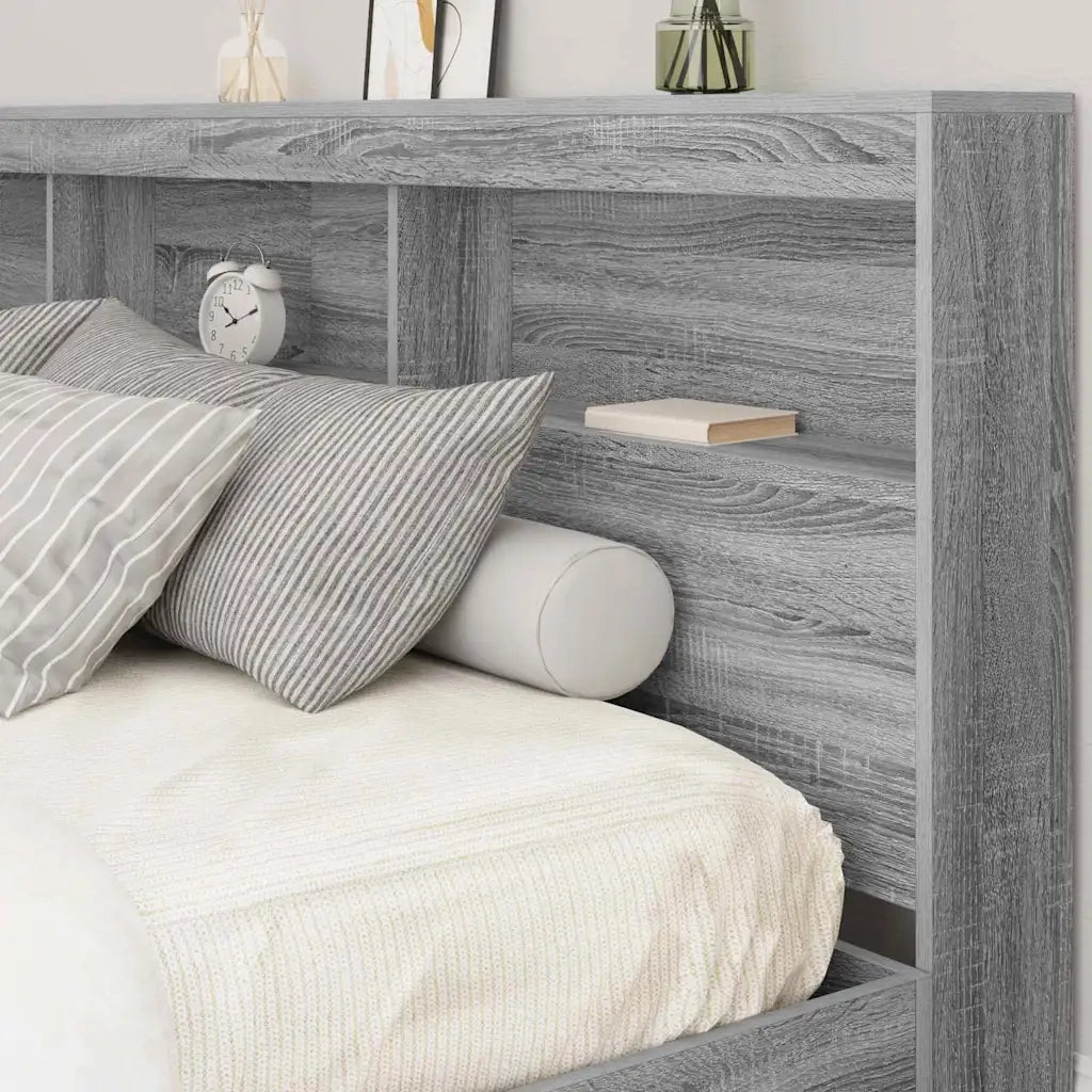 Testata contenitore Grigio Sonoma 180 cm Legno multistrato 3335514
