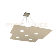 PLATE SOSPENSIONE 5 LUCI ATTACCO GX53 SABBIA