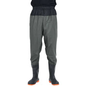 vidaXL Wader da Pesca alla Vita con Stivali Verde Scuro Taglia 45