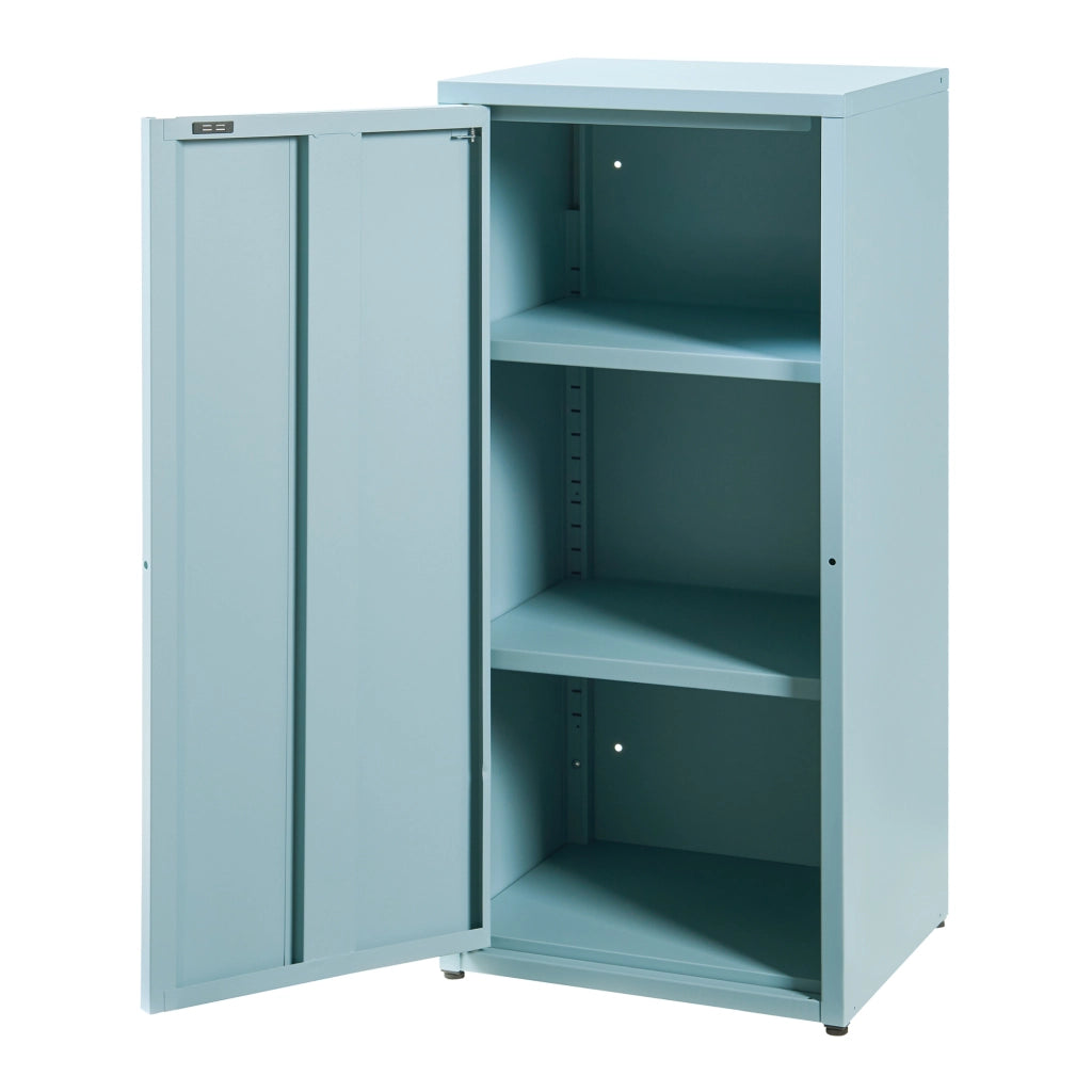 Armadio a Colonna Burlöv in Metallo Mobile per Archivio 88 x 40 x 35 cm Blu Grigiastro [en.casa]