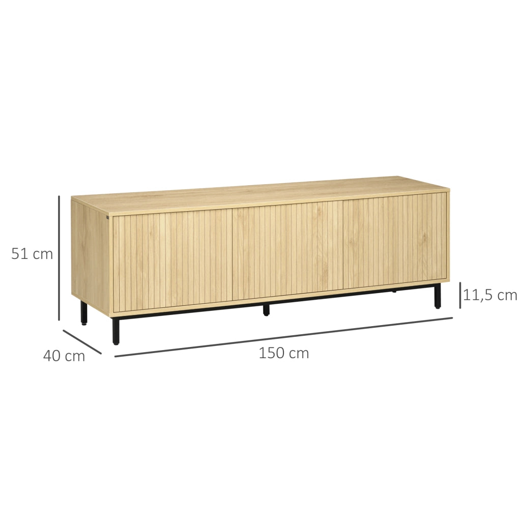 Mobile TV con ripiani regolabili ¨C zephmum ¨C 150x40x51 cm