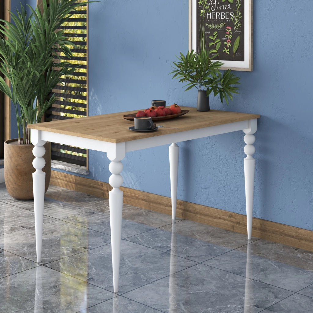 Cingoli, Tavolo Fisso 6 Posti, 120x70x74h cm Bianco