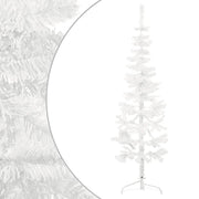 Albero Natale | Decorazioni natalizie Artificiale Sottile a Met¨¤ Supporto Bianco 120 cm