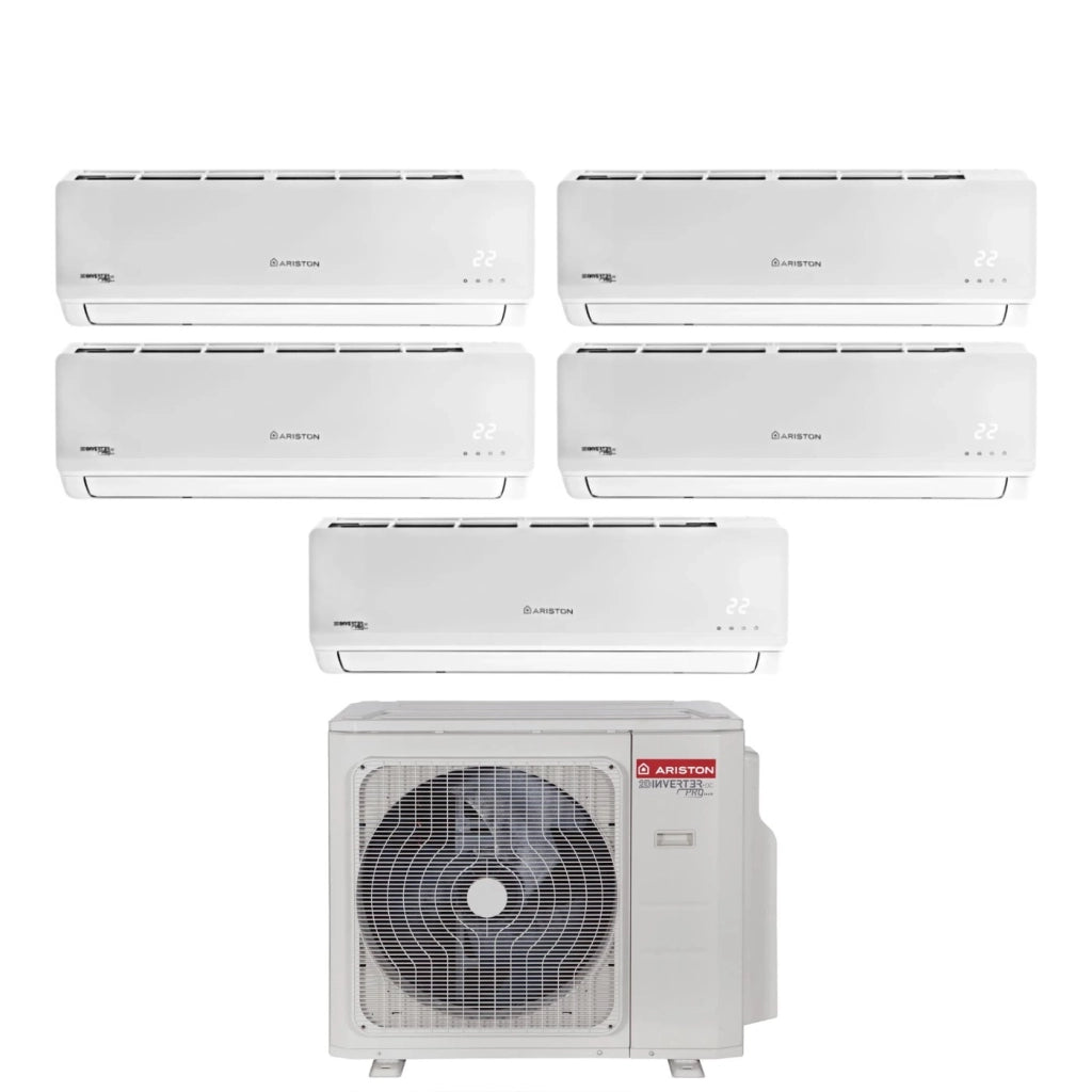 Climatizzatore Condizionatore Ariston Penta Split Inverter serie PRIOS 9+9+9+12+12 con PENTA 121 XD0C-O R-32 Wi-Fi Optional 9000+9000+9000+12000+12000