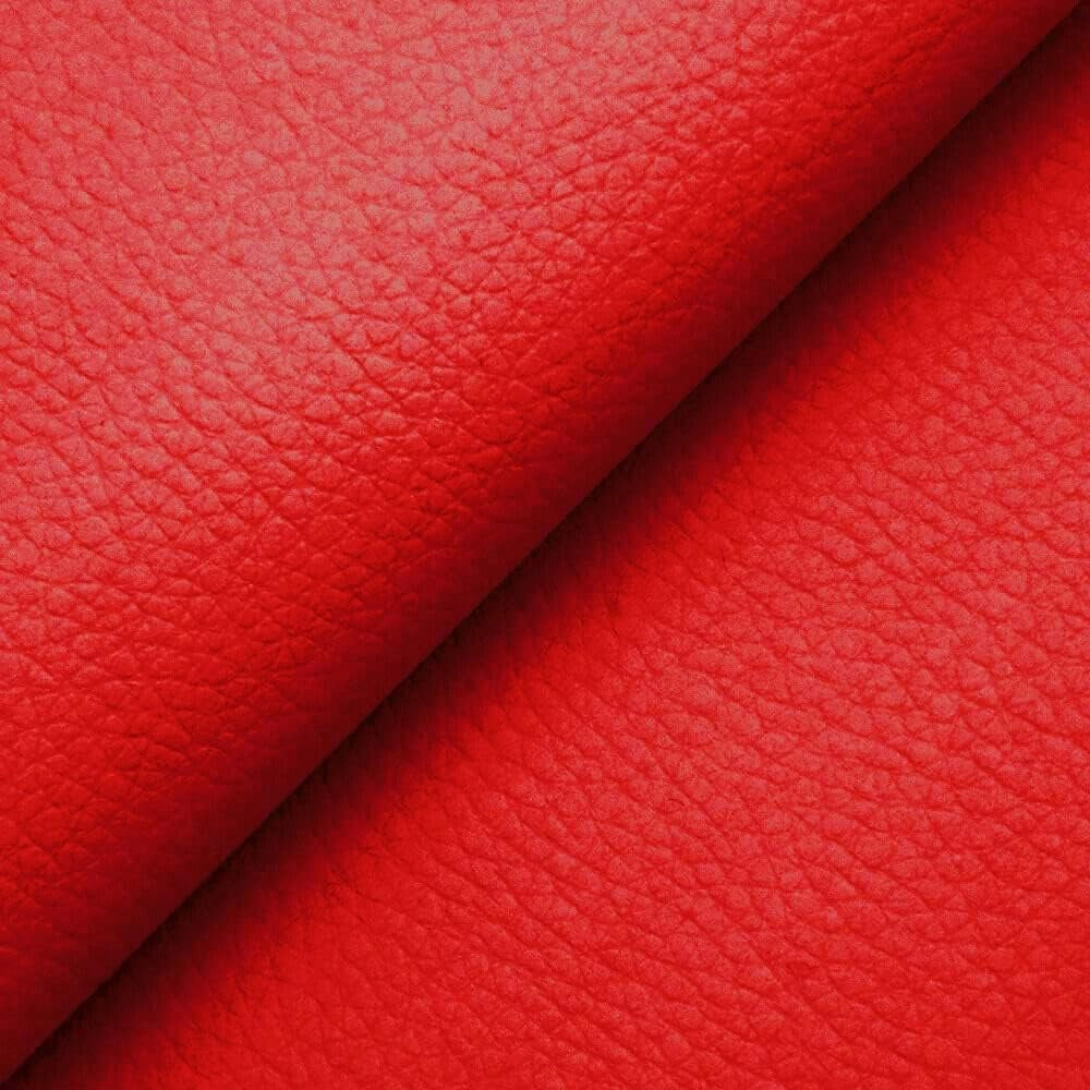 Tessuto Ecopelle Idrorepellente 140x180 cm Pelle Sintetica Morbida Rivestimento Rosso