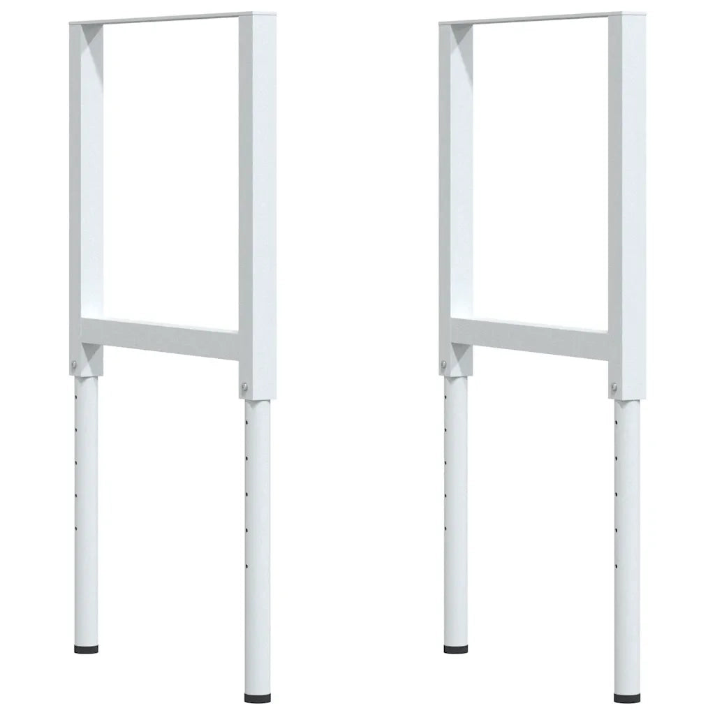 vidaXL Banco Lavoro Marrone Scuro 80x60x(71,5-98) cm Legno di Rovere