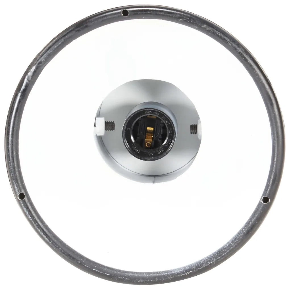 vidaXL Lampada a Sospensione Industriale 25 W Nera Rotonda 19 cm E27
