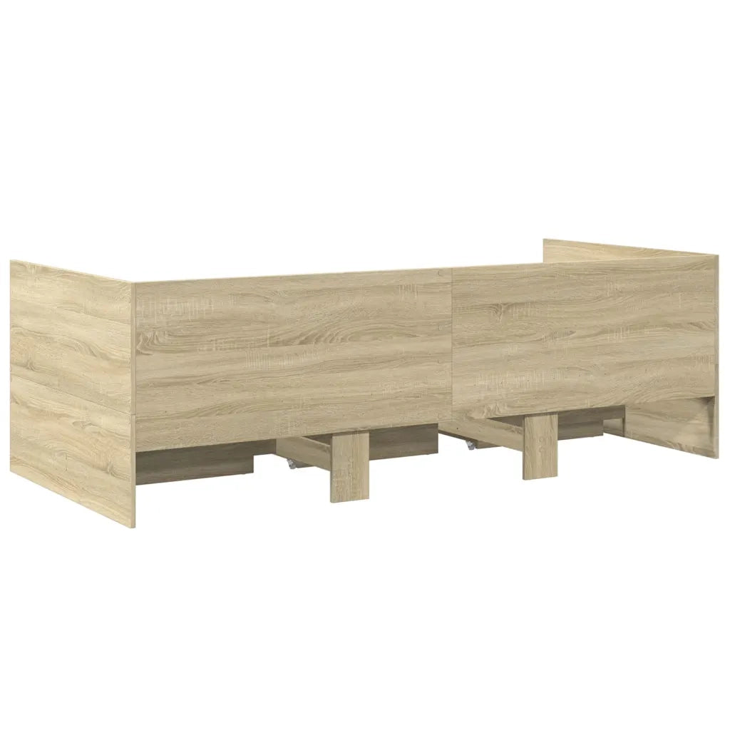 Divano Letto con Cassetti senza Materasso 90x190 cm 3280827