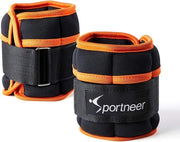 Manopole regolabili per piede o polso, set da 2, 0,58 - 2,9 kg per braccio, 1,16 - 5,8 kg per coppia