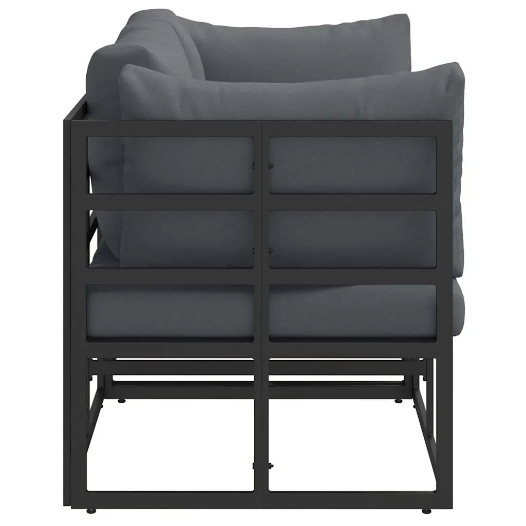 Mobili da Esterno 2 Pezzo Nero e antracite 71,5 x 71,5 x 71 cm CFW9270378