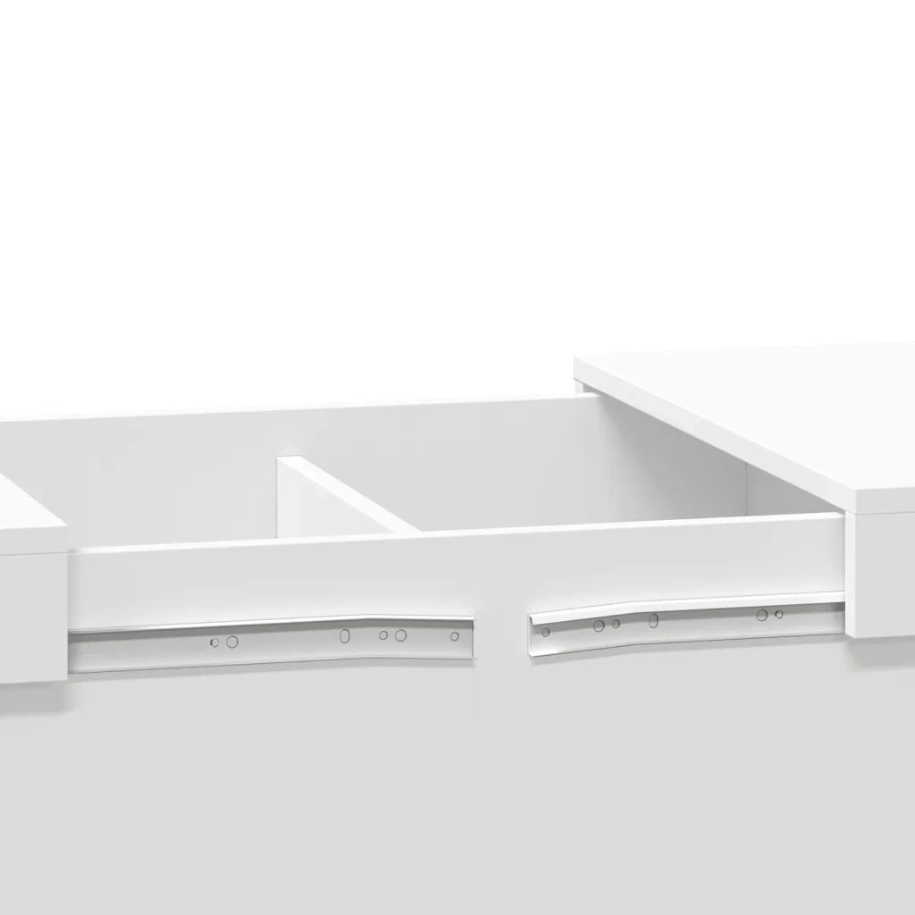 Tavolino da salotto | Tavolino da caff¨¨ | Tavolino da Soggiorno Bianco 100x55x40 cm in Legno Multistrato