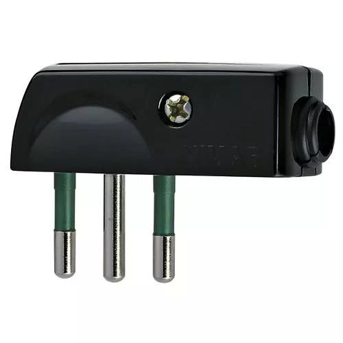 SPINA 2P+T 10A SPA11 90° NERO