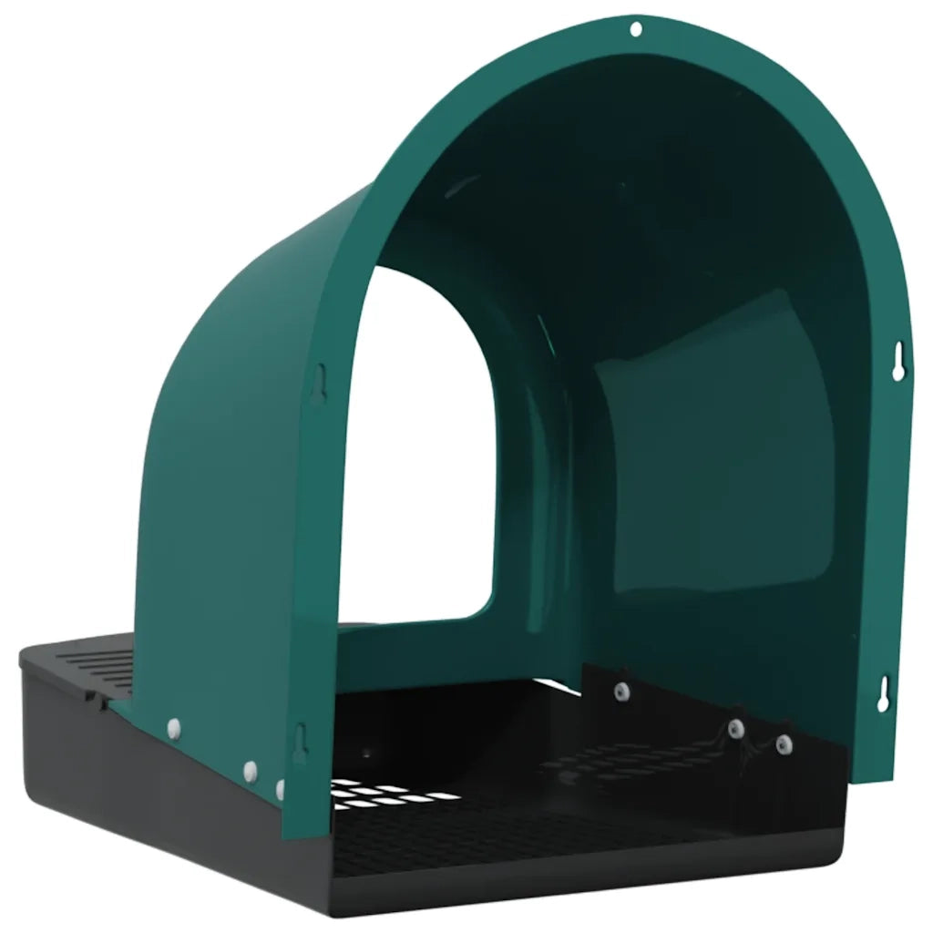 Nidi per Galline 4 pz da Parete in Plastica Verde Scuro CFW2829683