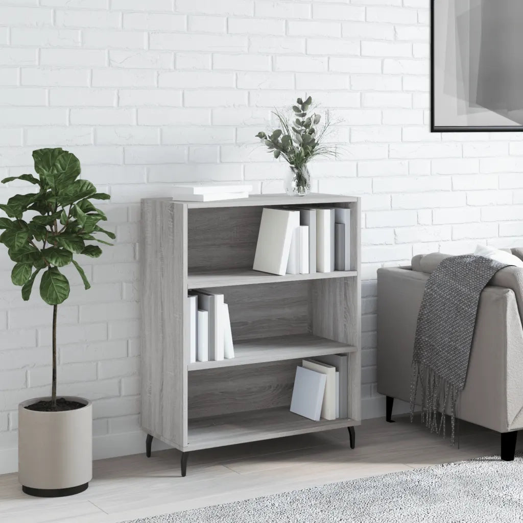 Scaffale Grigio Sonoma 69,5x32,5x90 cm in Legno Multistrato 828386