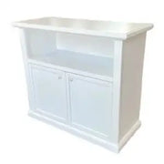 Mobile Porta tv Shabby chic bianco opaco anta telaio