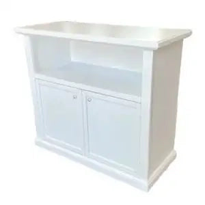 Mobile Porta tv Shabby chic bianco opaco anta telaio