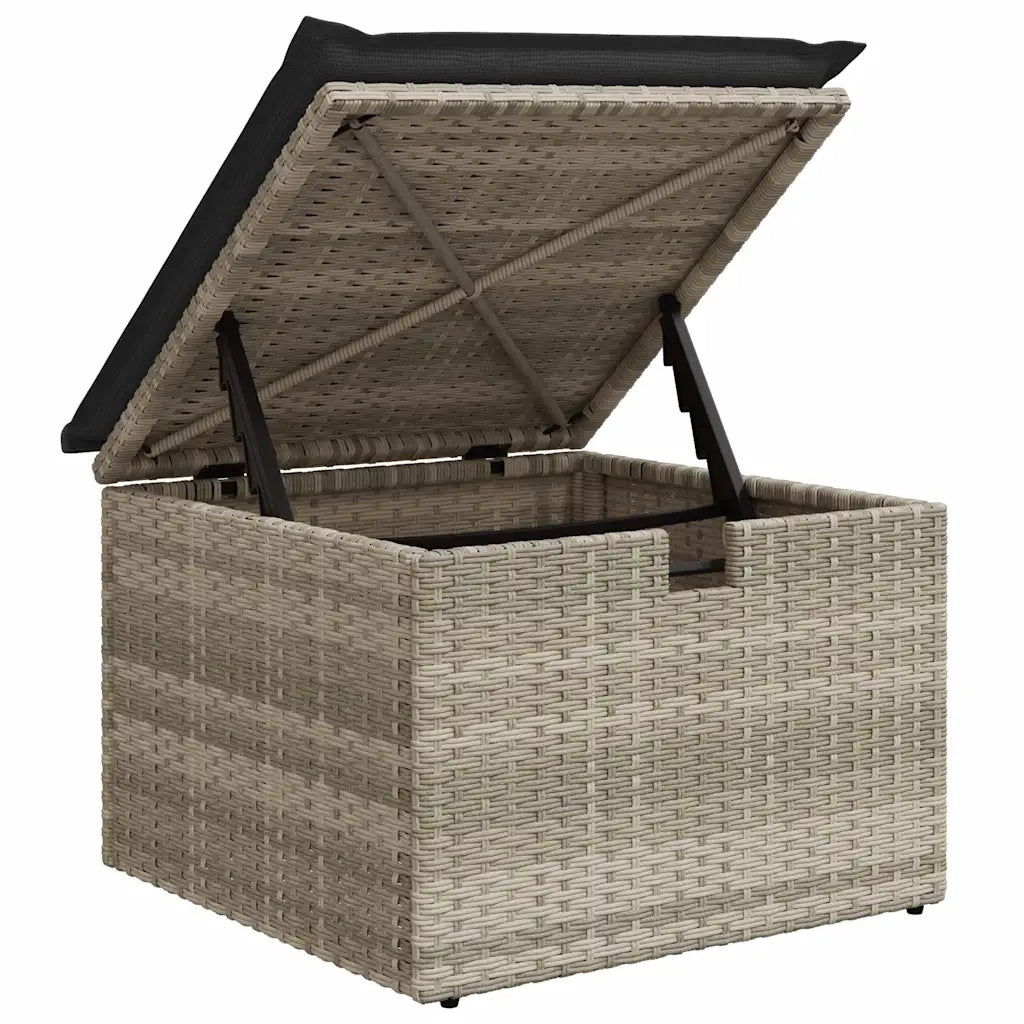 Set di divani con cuscino 7 pcs Grigio chiaro polyrattan 3359201