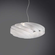 Lampadario a sospensione FLAT una luce Bianco diametro 50x h22 cm