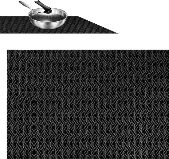 Mat di Induzione per Piastra Induzione, Mat di Protezione in Silicone 52 x 78 cm, Mat di Induzione Resistente al Calore