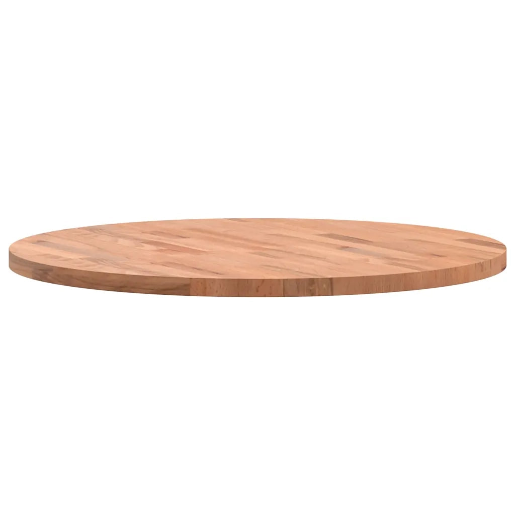 Piano per Tavolo Ø70x2,5 cm Rotondo in Legno Massello di Faggio 355938